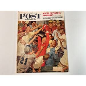 SATURDAY EVENING POST April 23 1960 Vintage Magazine Midcentury Ads Americana